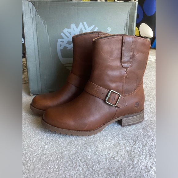Timberland waterproof short leather boots - Picture 4 of 9